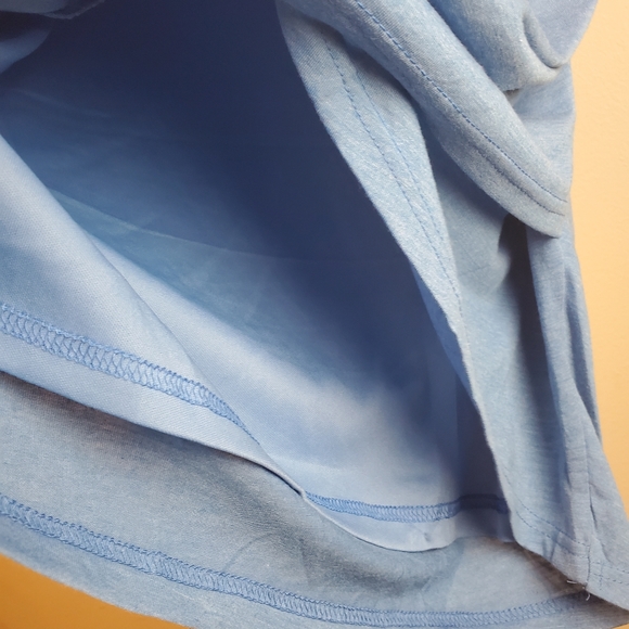 Maternity blue sleeveless dress - Picture 4 of 6